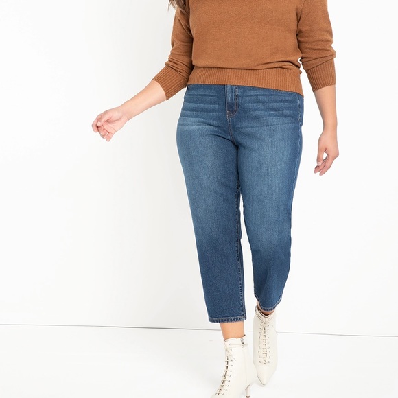 New Eloquii Classic Fit Stretch Mom Jeans - Picture 2 of 6